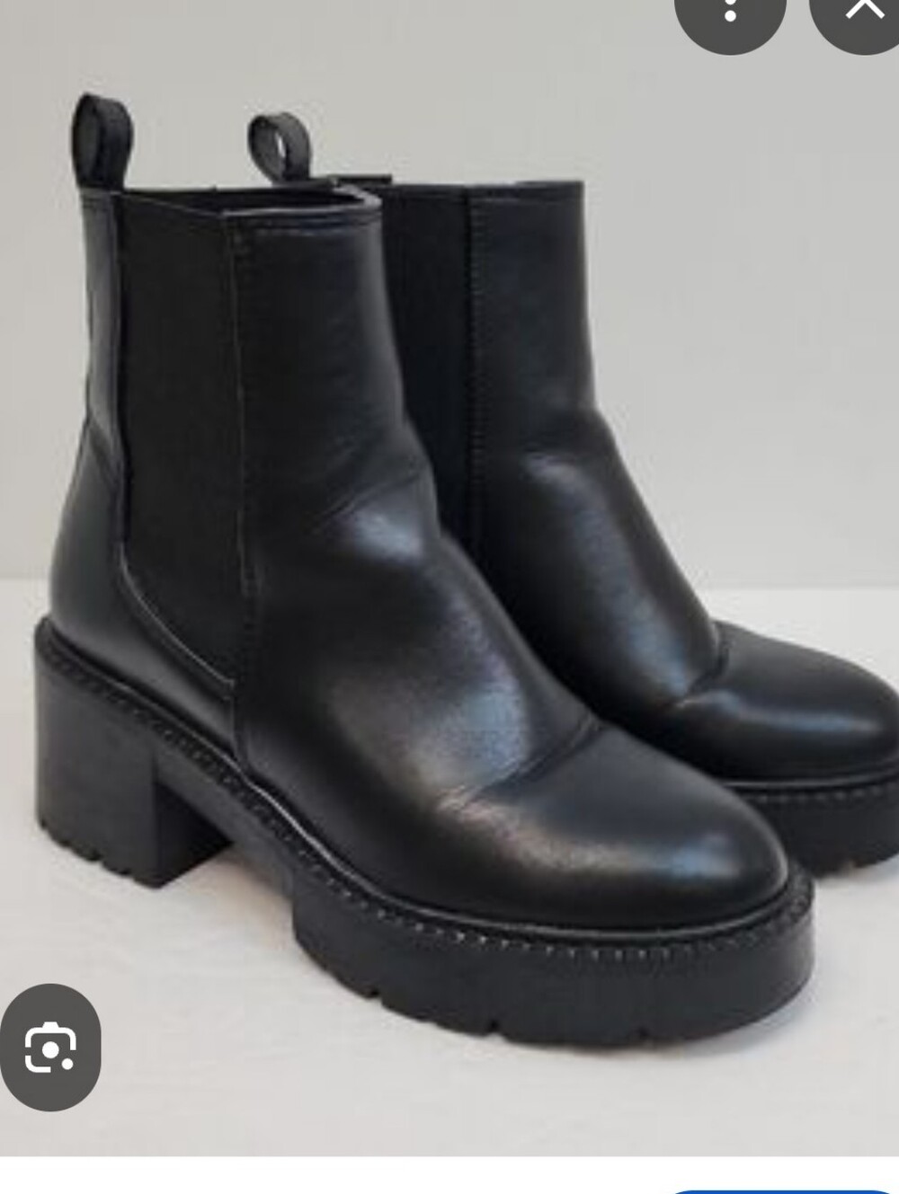 Madden Girl Black Chunky Platform Ankle Boots